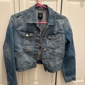 GAP Classic Blue Denim Jacket Cropped